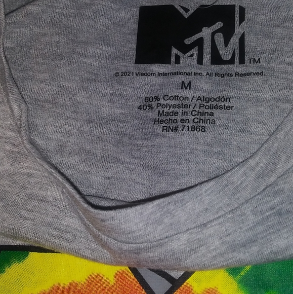 Ladies MTV Crop Top Tee Shirt Medium - Picture 2 of 6